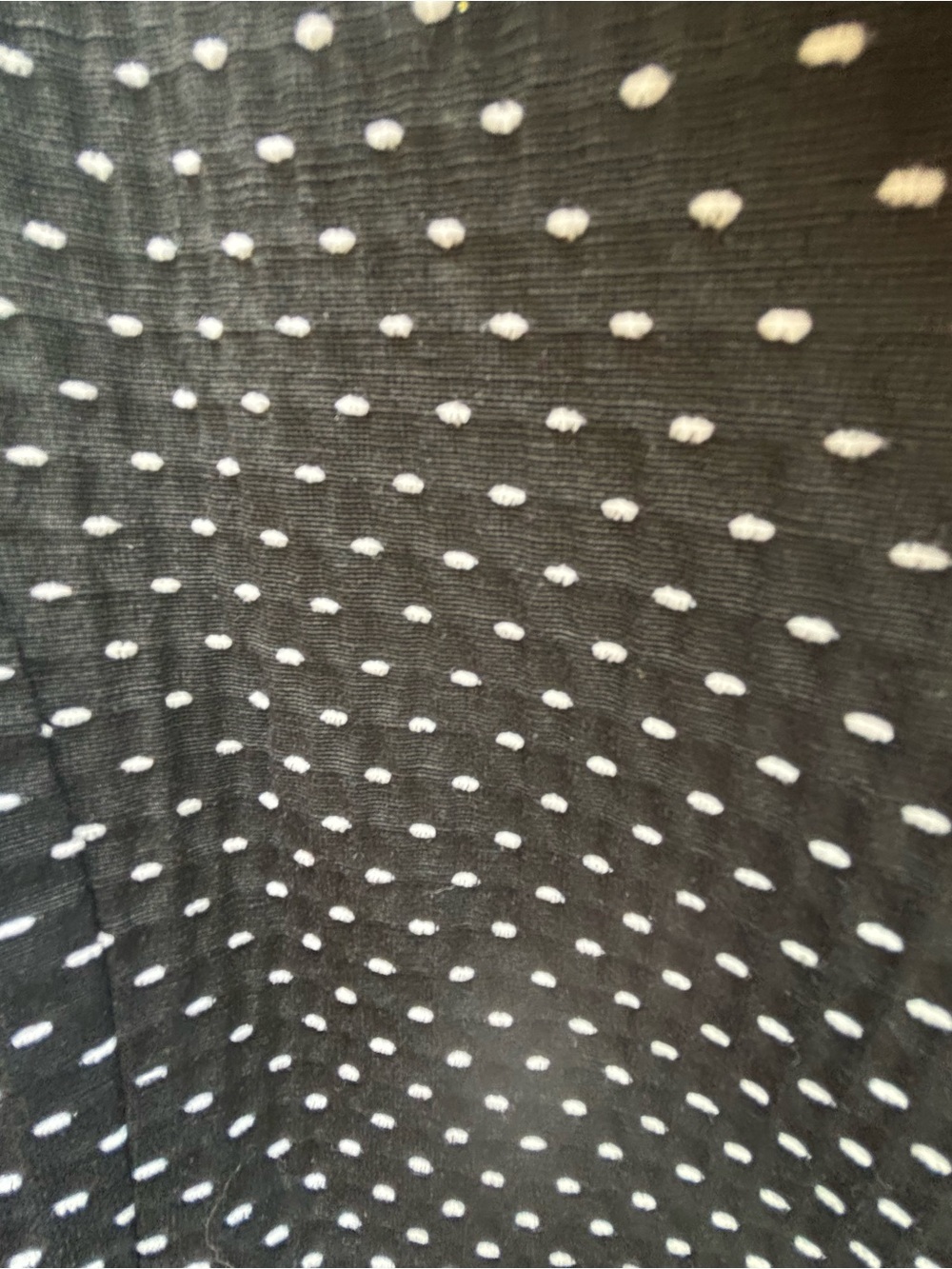 H&M Black Blazer with White Dot Pattern and Ribbon Trim - Picture 7 of 7